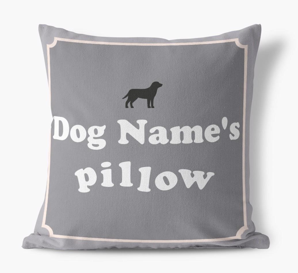 {dogsName}'s Pillow: Personalized {breedFullName} Canvas Pillow