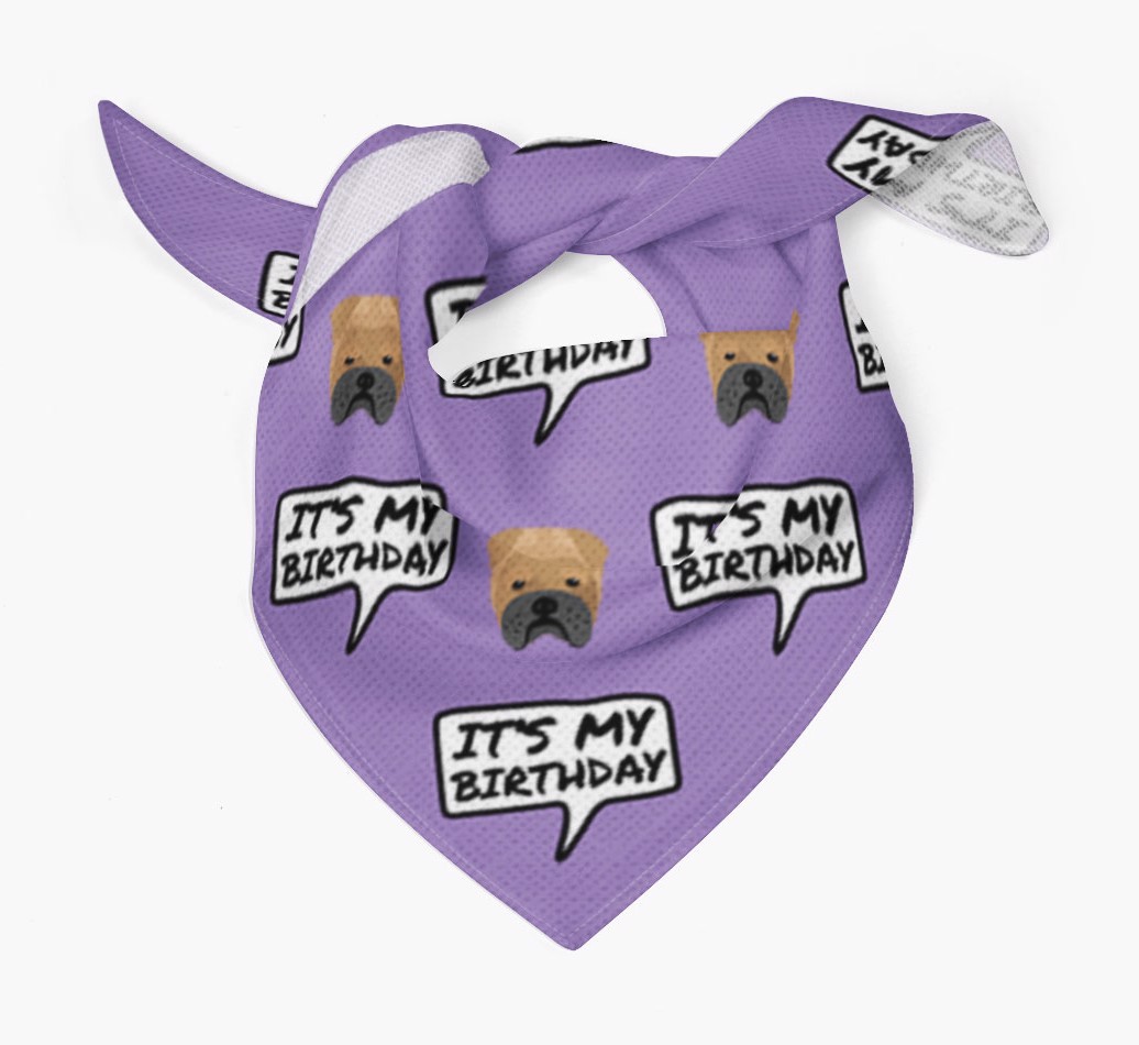 It's My Birthday {breedFullName} Bandana