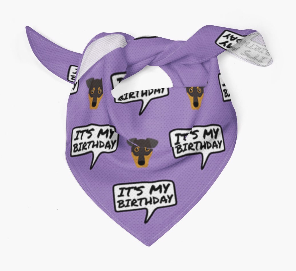 It's My Birthday {breedFullName} Bandana