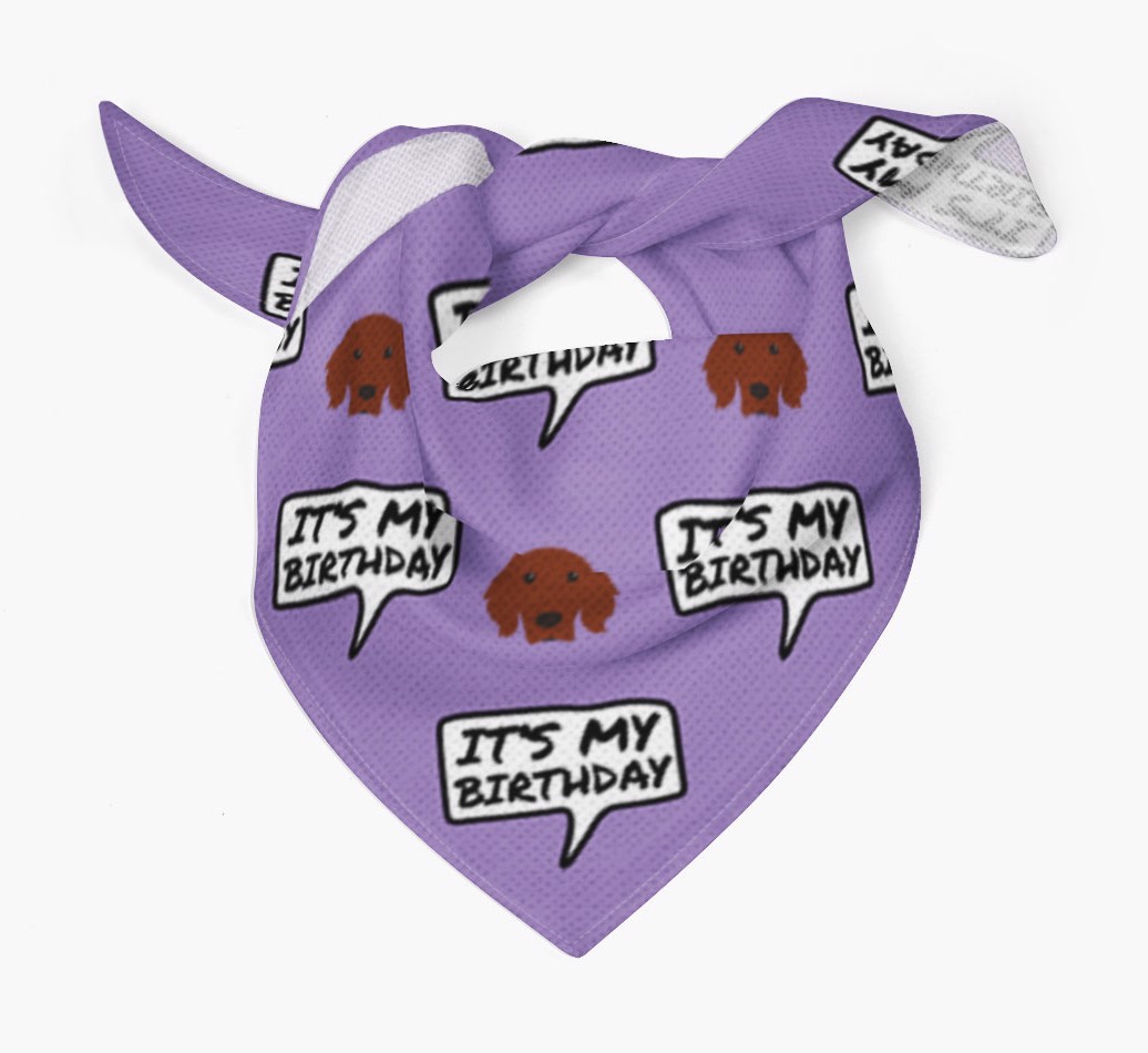 It's My Birthday {breedFullName} Bandana