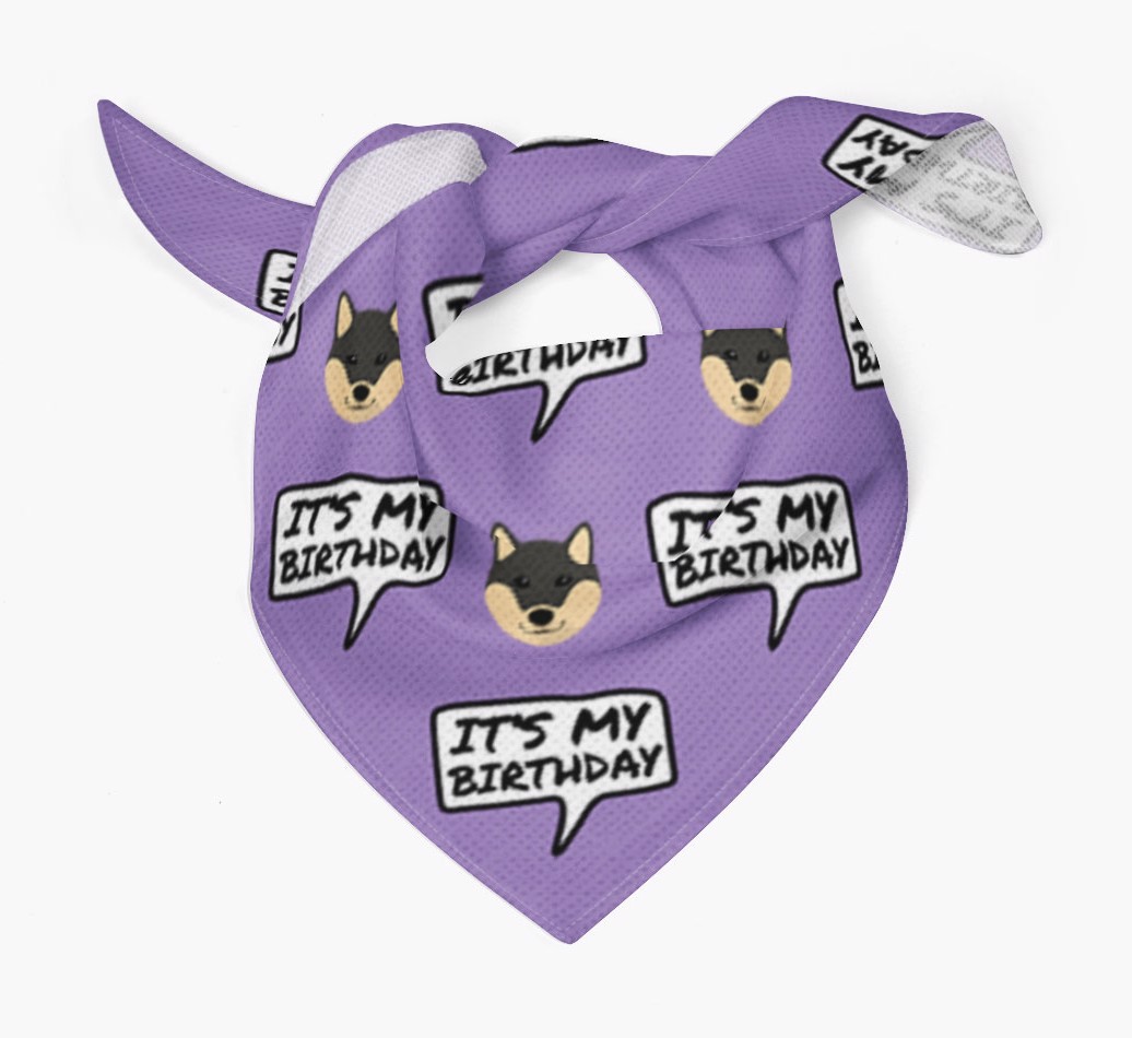 It's My Birthday {breedFullName} Bandana
