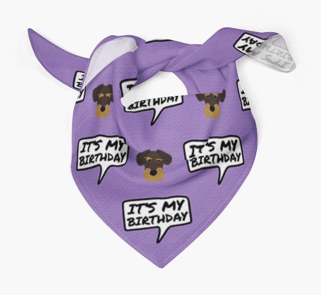 It's My Birthday {breedFullName} Bandana
