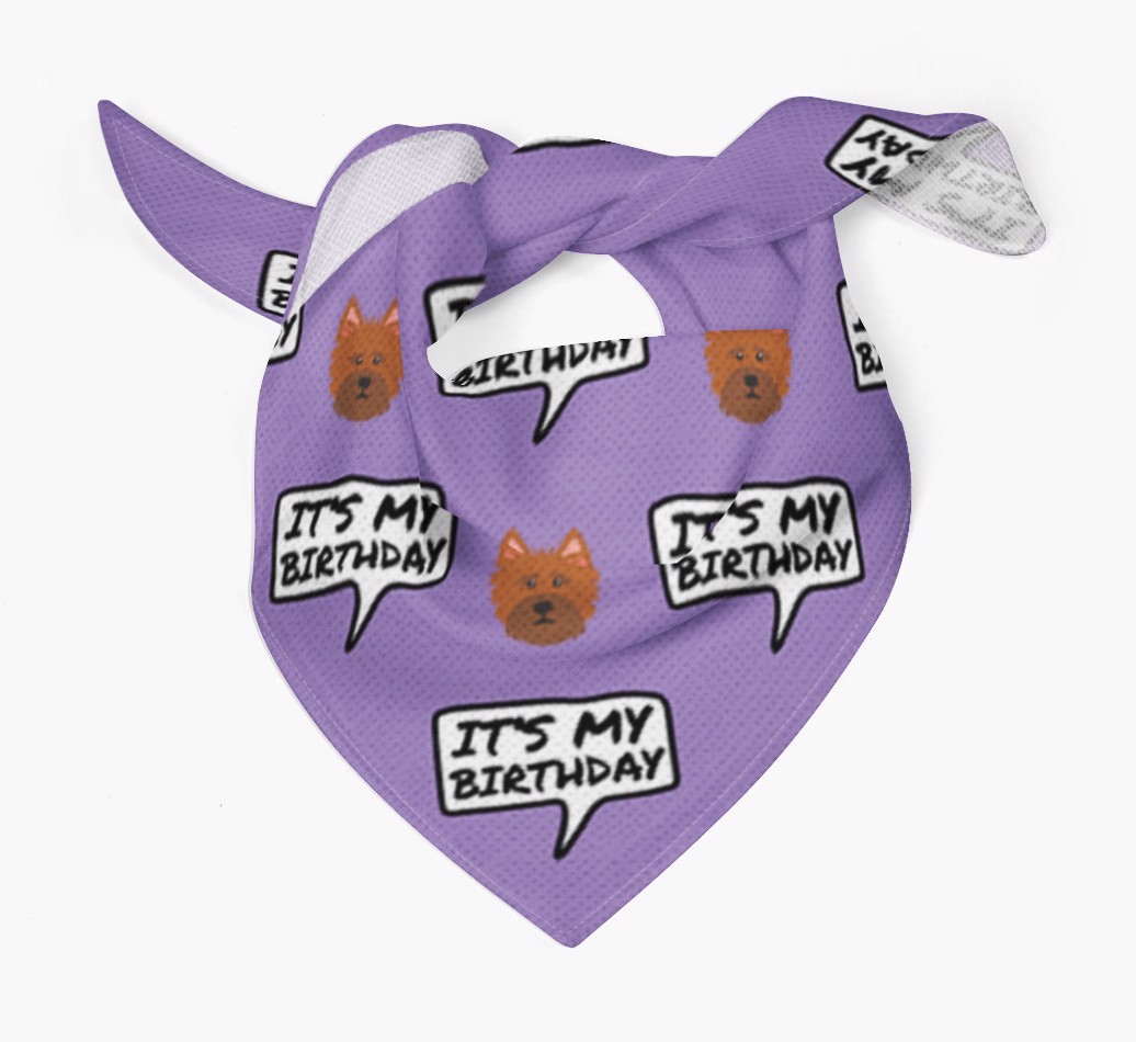 It's My Birthday {breedFullName} Bandana