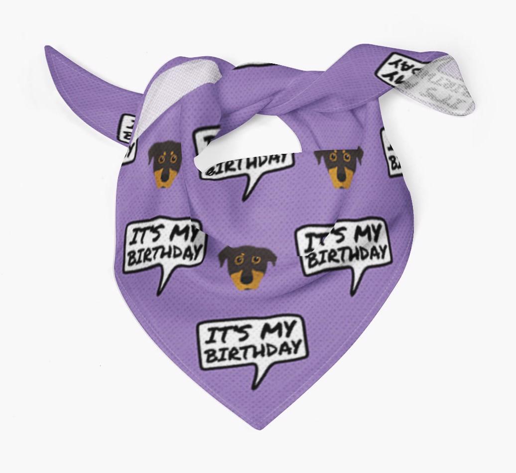 It's My Birthday {breedFullName} Bandana