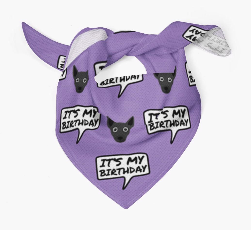 It's My Birthday {breedFullName} Bandana