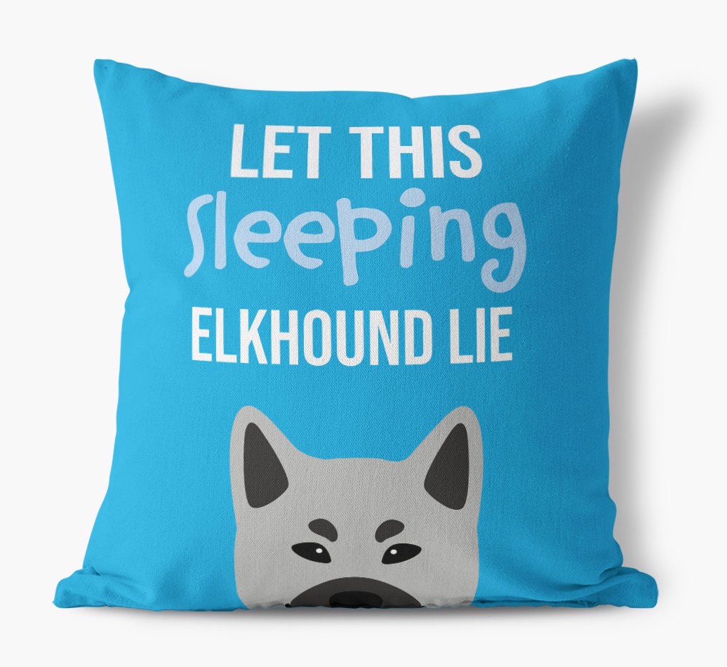 Let This Sleeping {breedShortName} Lie: Personalised Canvas Cushion