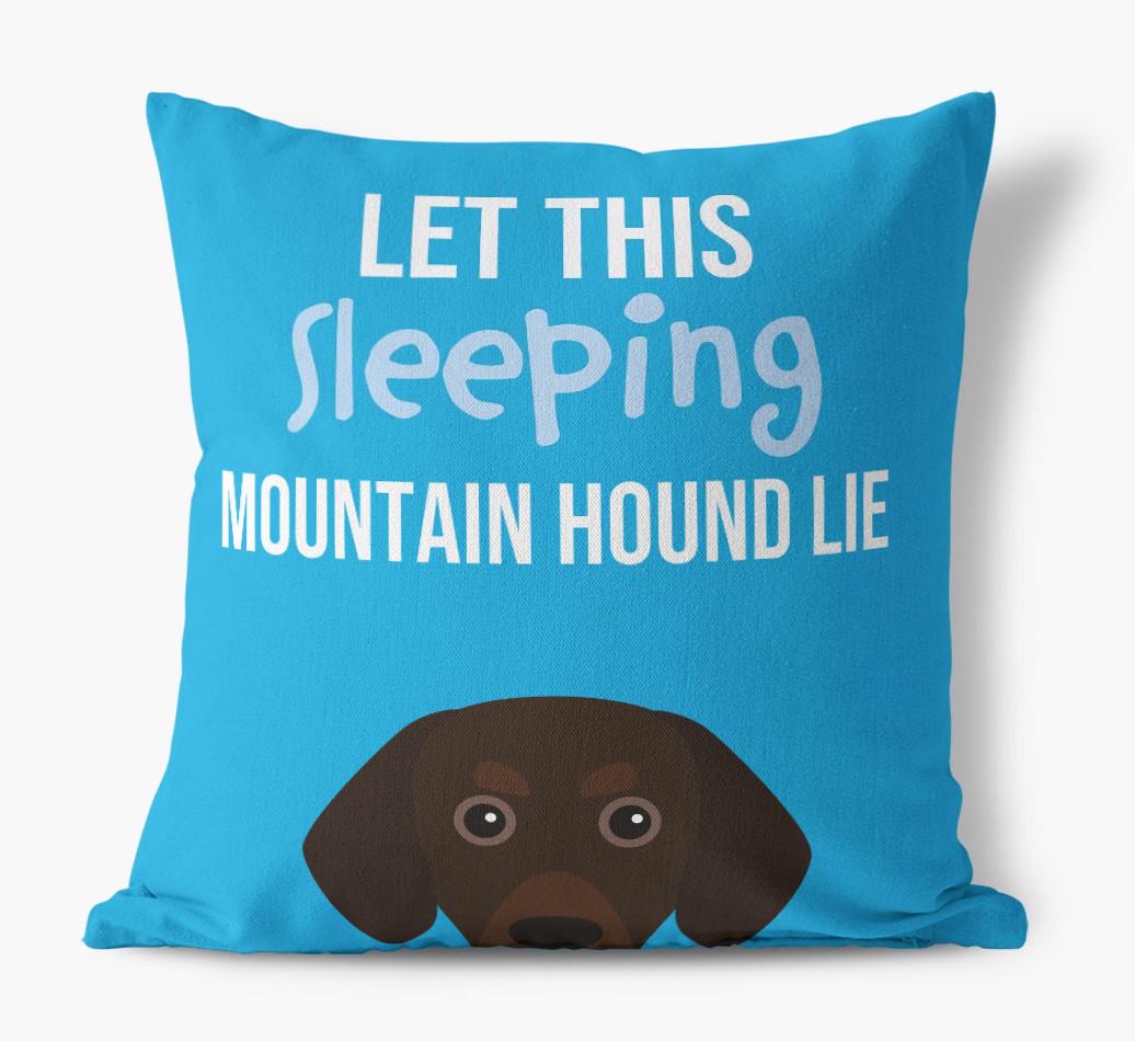 Let This Sleeping {breedShortName} Lie: Personalized Canvas Pillow