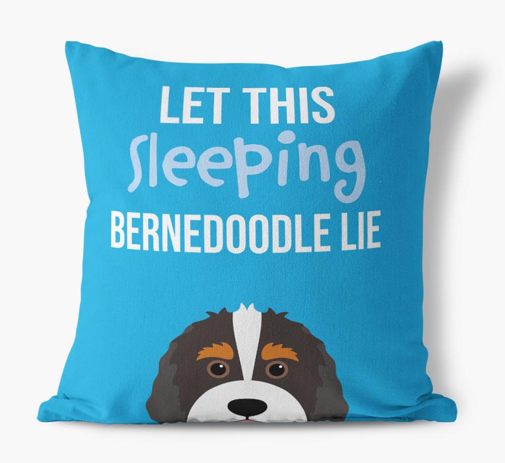 Let This Sleeping {breedShortName} Lie: Personalized Canvas Pillow