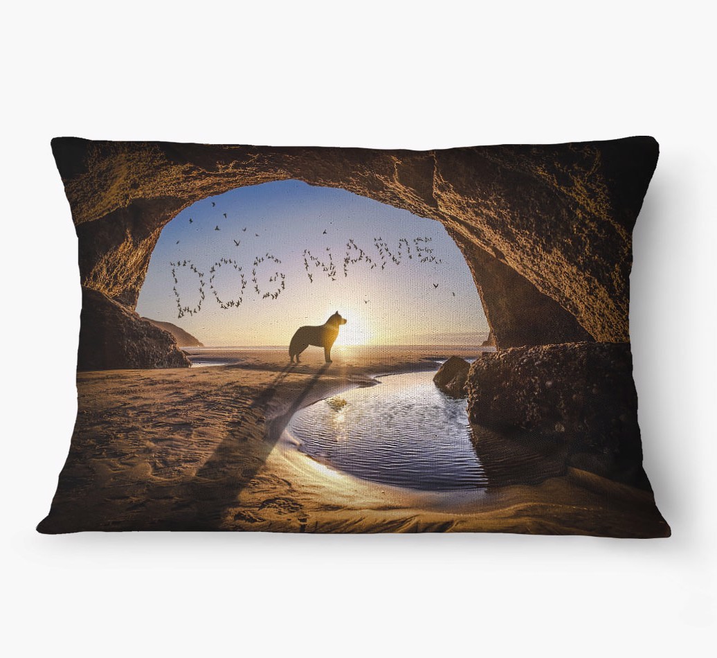 'Cave' - Personalized {breedFullName} Dog Bed