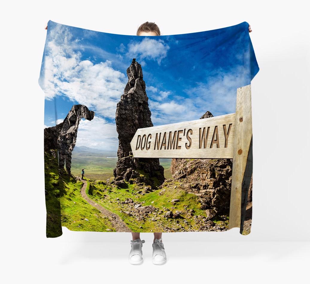 'Hiking Trail' - Personalised {breedFullName} Blanket
