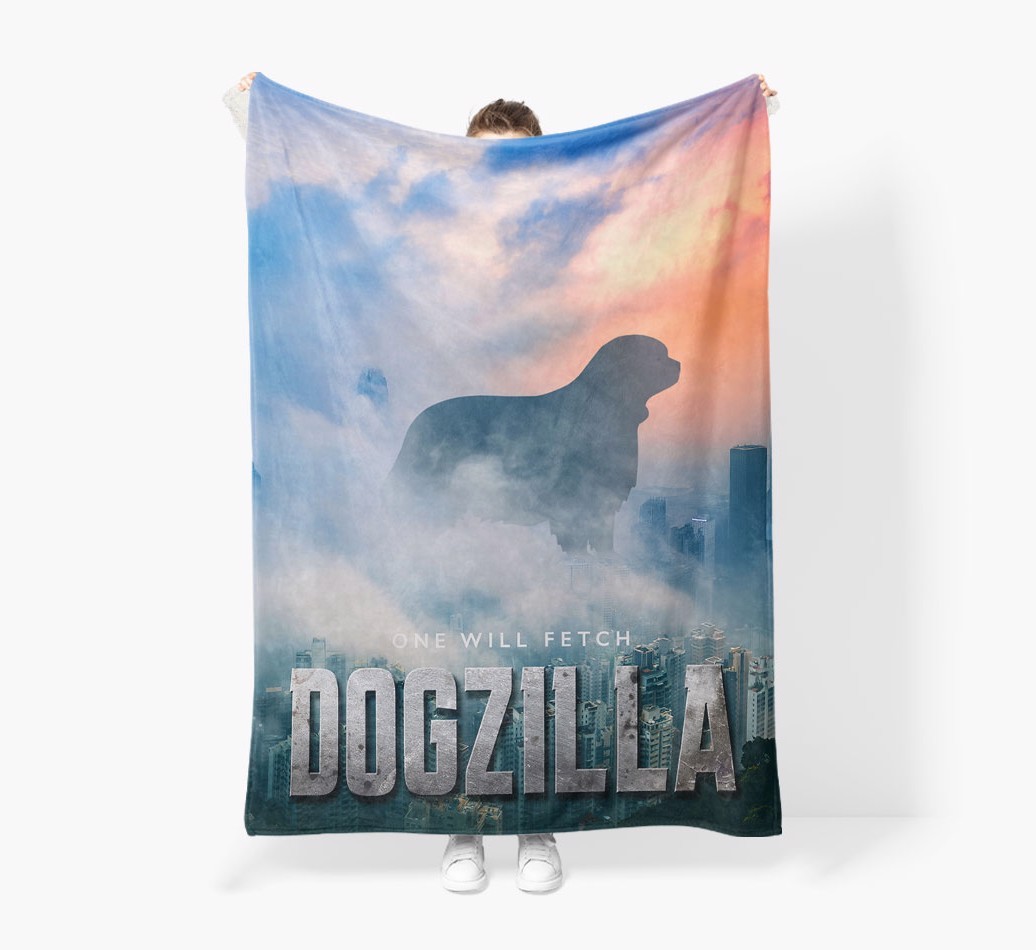 'Dogzilla' - Personalised Snuggle Blanket with {breedFullName} Icon