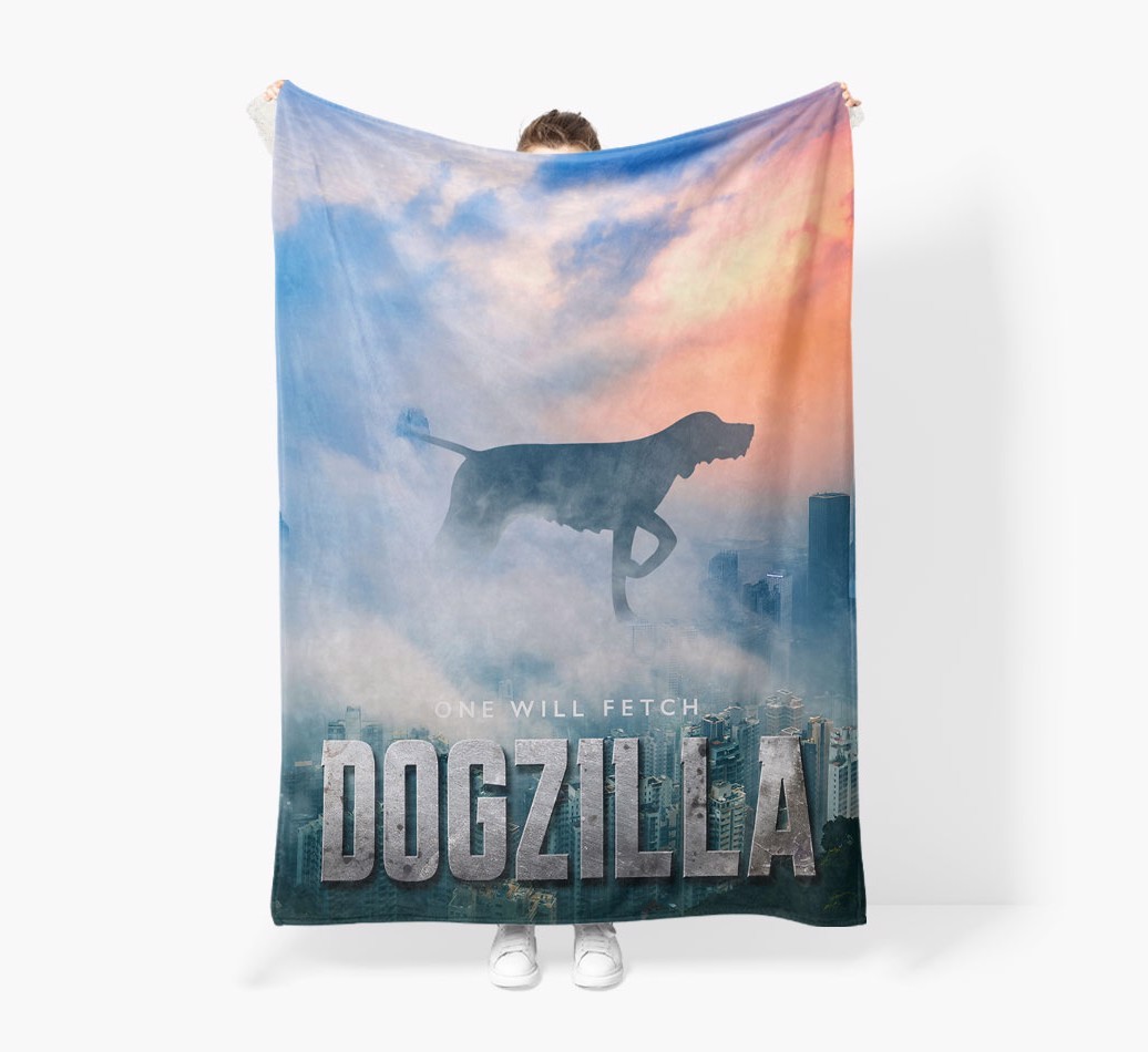 'Dogzilla' - Personalised Snuggle Blanket with {breedFullName} Icon