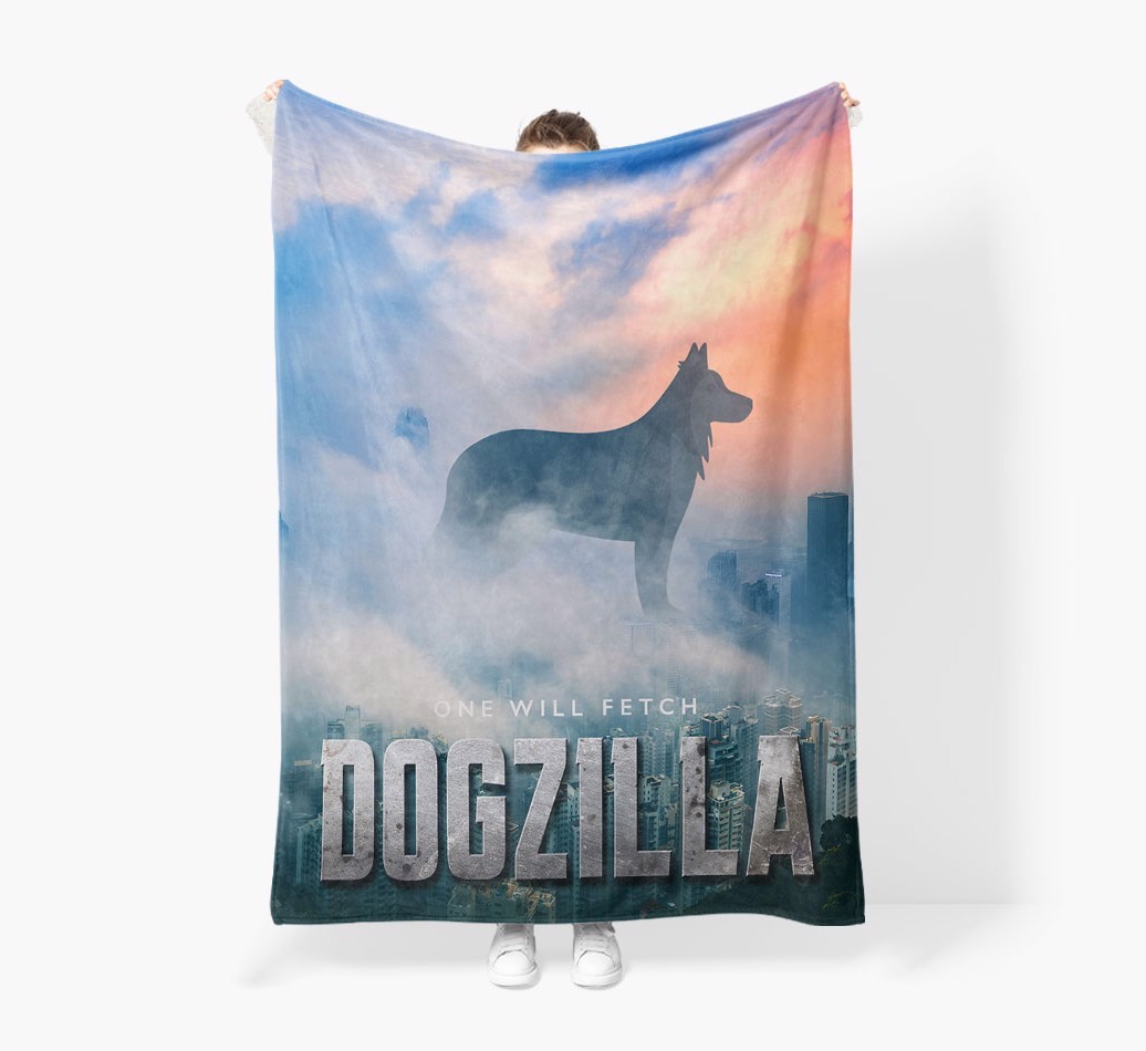 'Dogzilla' - Personalised Snuggle Blanket with {breedFullName} Icon