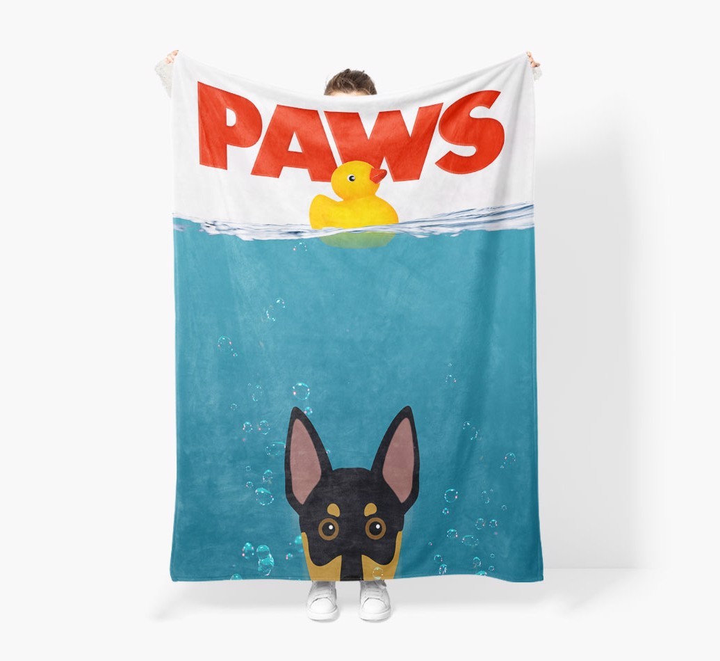 'Paws' - Personalised Snuggle Blanket with {breedFullName} Icon