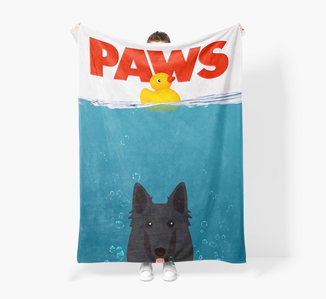 'Paws' - Personalised Snuggle Blanket with {breedFullName} Icon