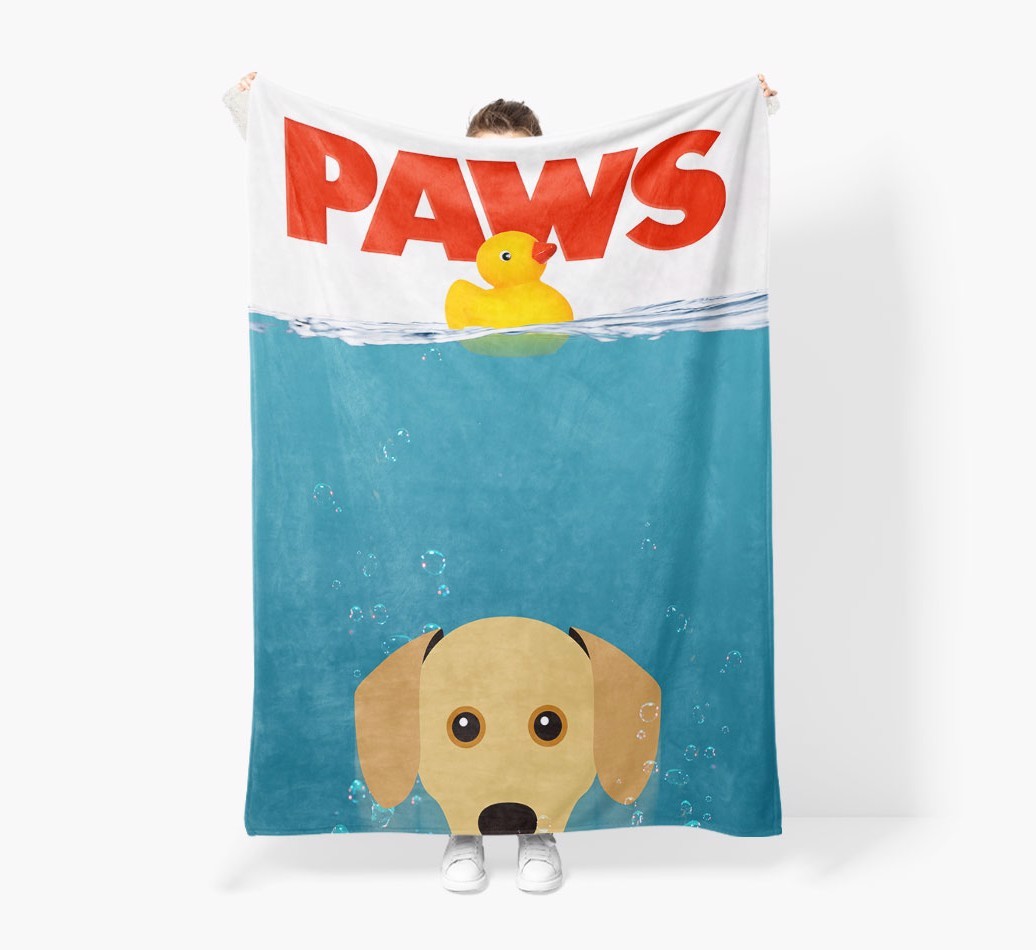'Paws' - Personalised Snuggle Blanket with {breedFullName} Icon