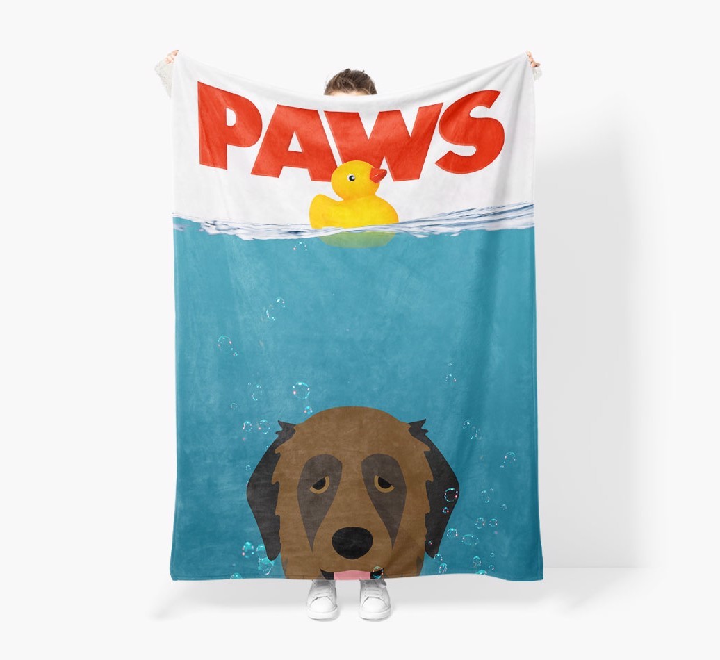 'Paws' - Personalised Snuggle Blanket with {breedFullName} Icon