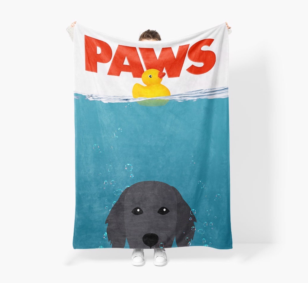'Paws' - Personalised Snuggle Blanket with {breedFullName} Icon