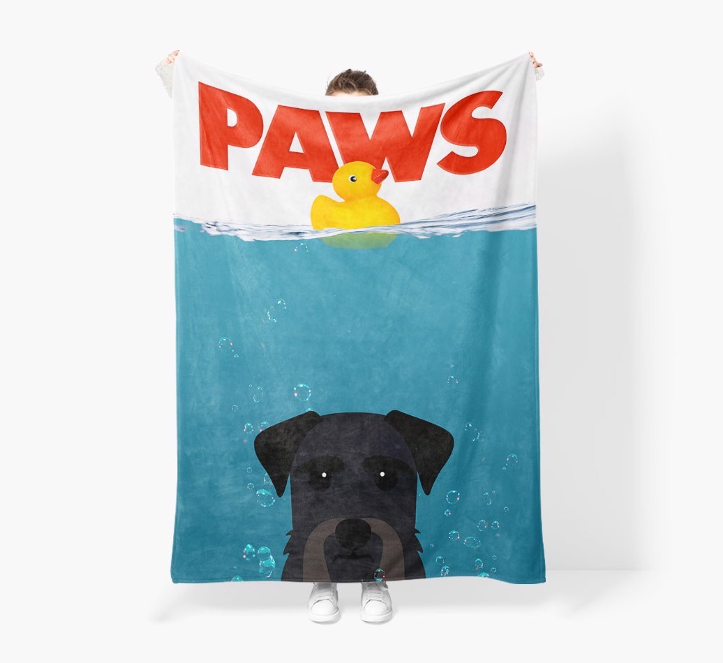 'Paws' - Personalised Snuggle Blanket with {breedFullName} Icon