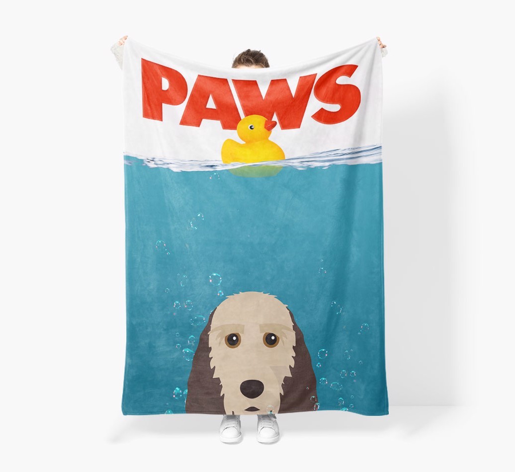 'Paws' - Personalised Snuggle Blanket with {breedFullName} Icon