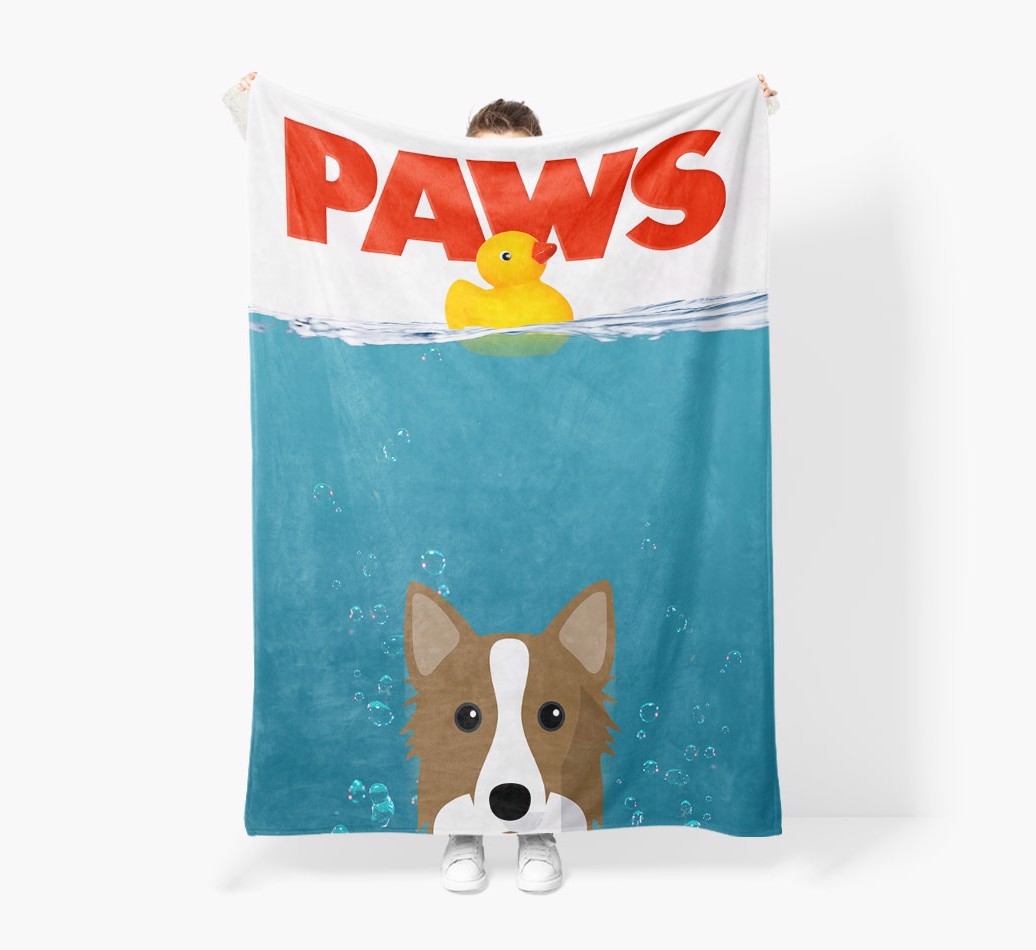 'Paws' - Personalised Snuggle Blanket with {breedFullName} Icon