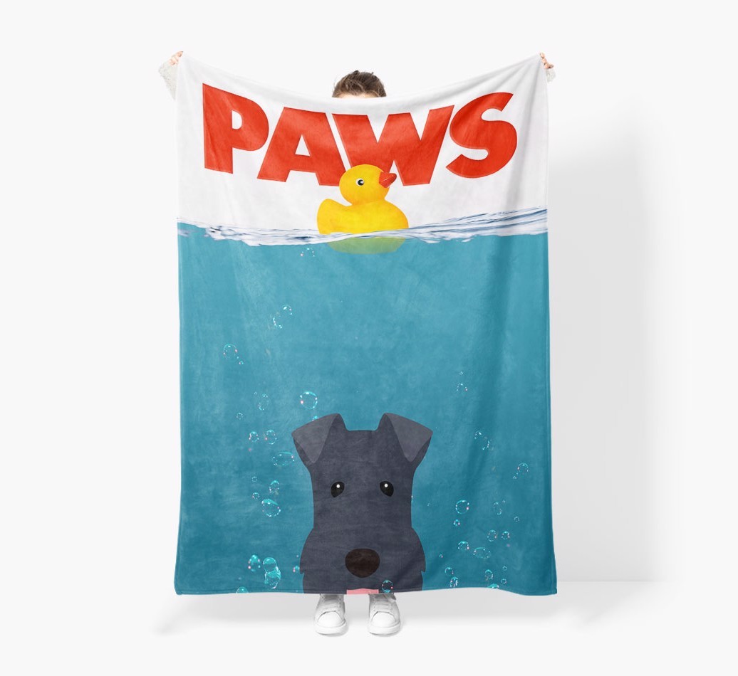 'Paws' - Personalised Snuggle Blanket with {breedFullName} Icon