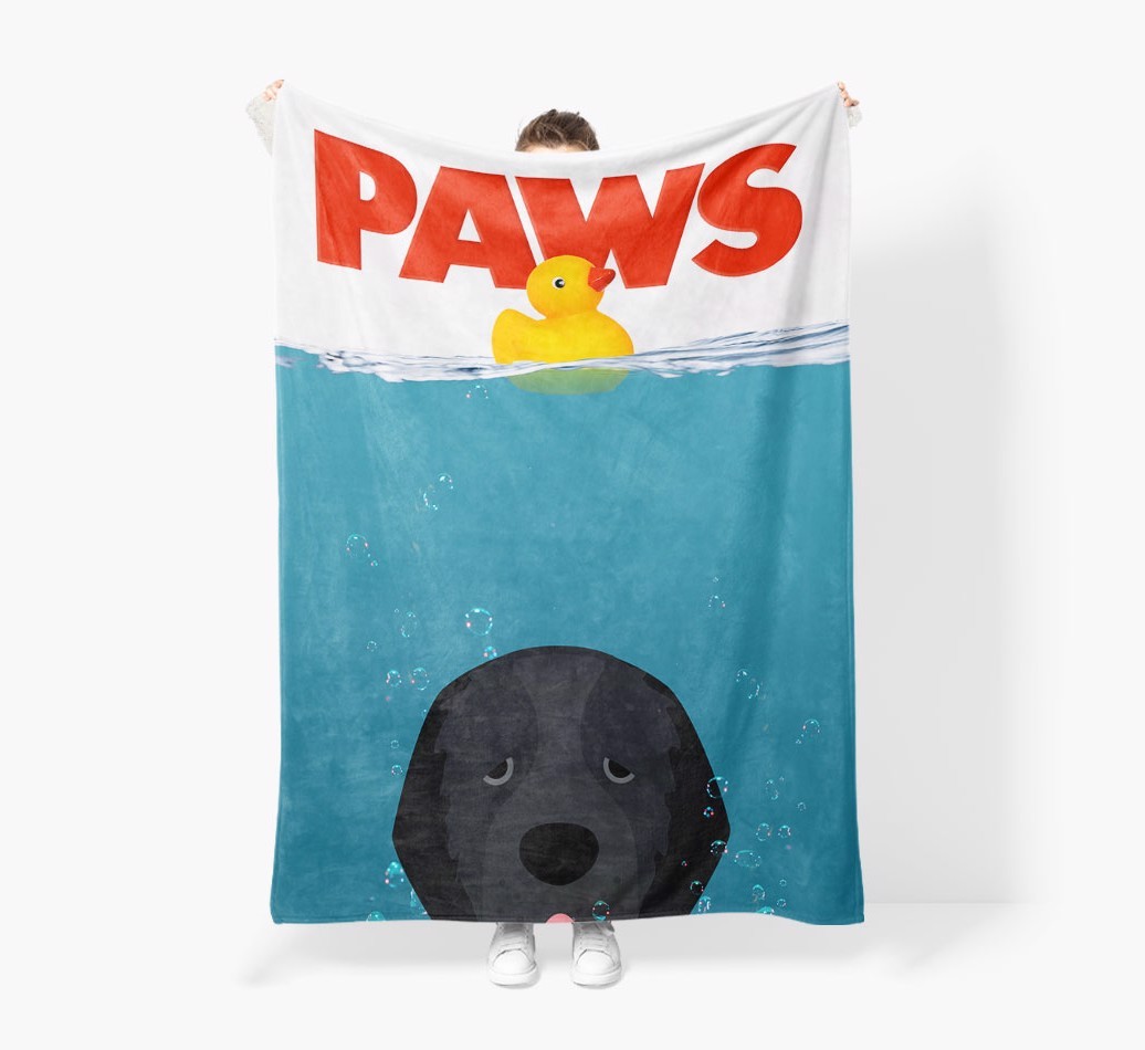 'Paws' - Personalised Snuggle Blanket with {breedFullName} Icon