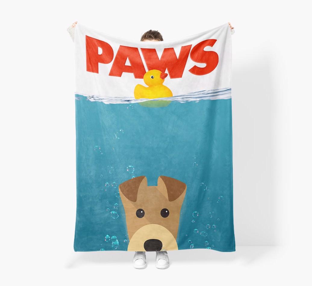 'Paws' - Personalised Snuggle Blanket with {breedFullName} Icon