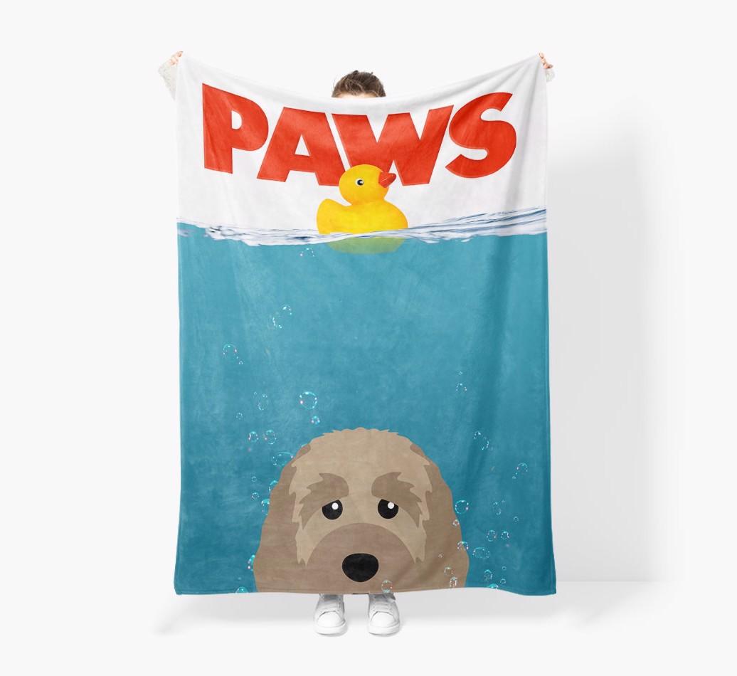 'Paws' - Personalised Snuggle Blanket with {breedFullName} Icon