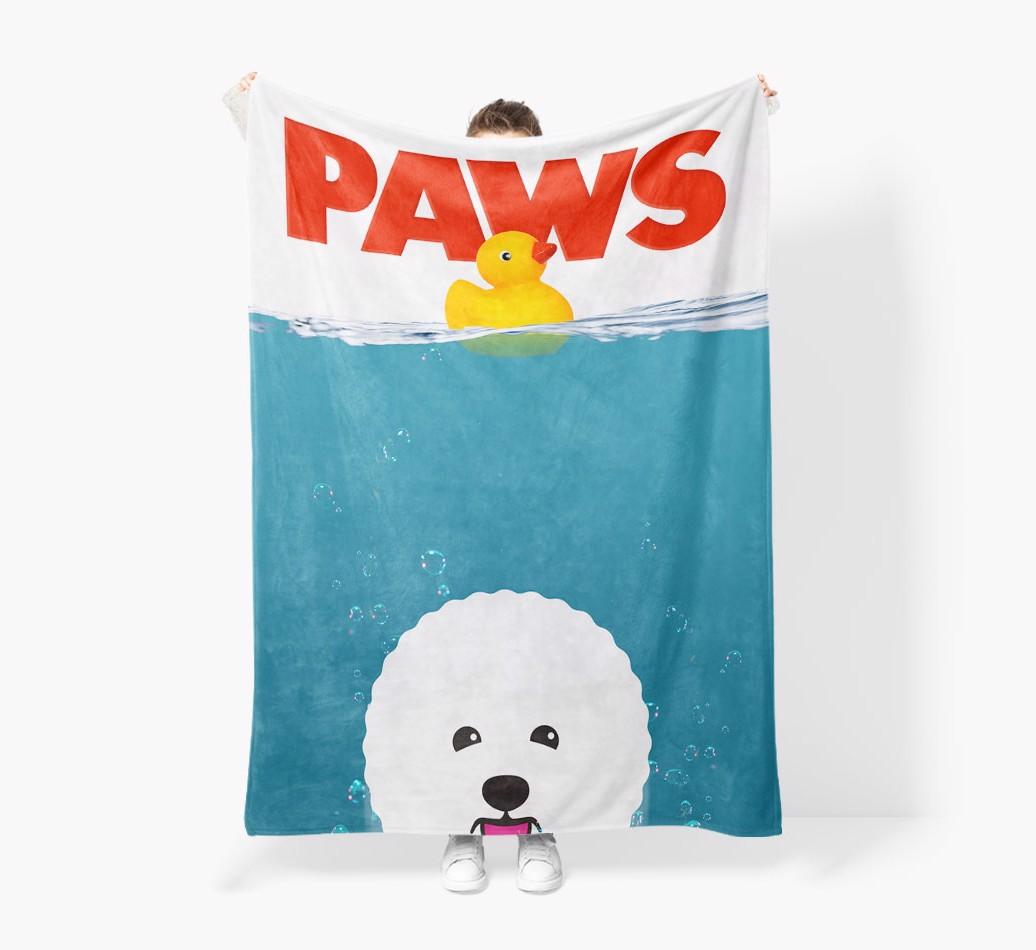 'Paws' - Personalised Snuggle Blanket with {breedFullName} Icon