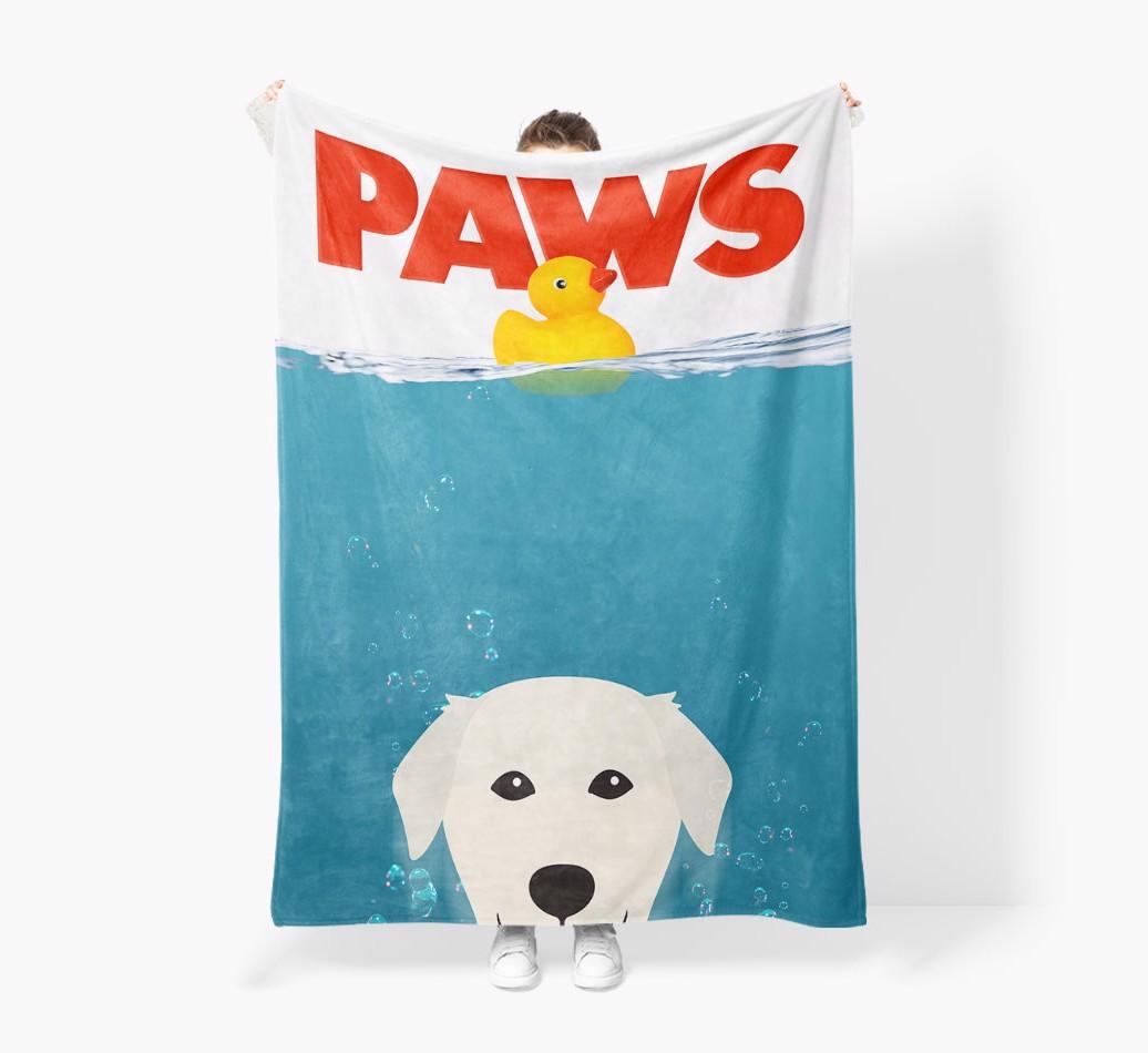 'Paws' - Personalised Snuggle Blanket with {breedFullName} Icon
