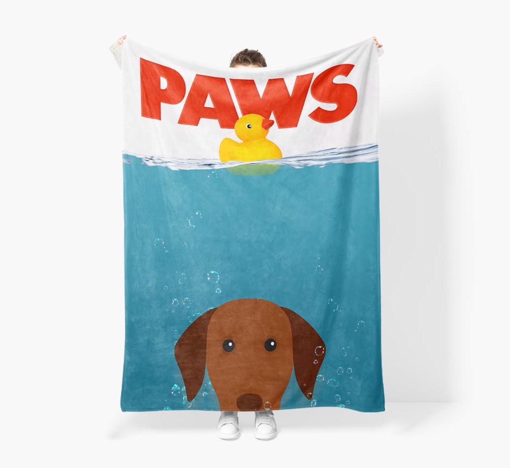 'Paws' - Personalised Snuggle Blanket with {breedFullName} Icon