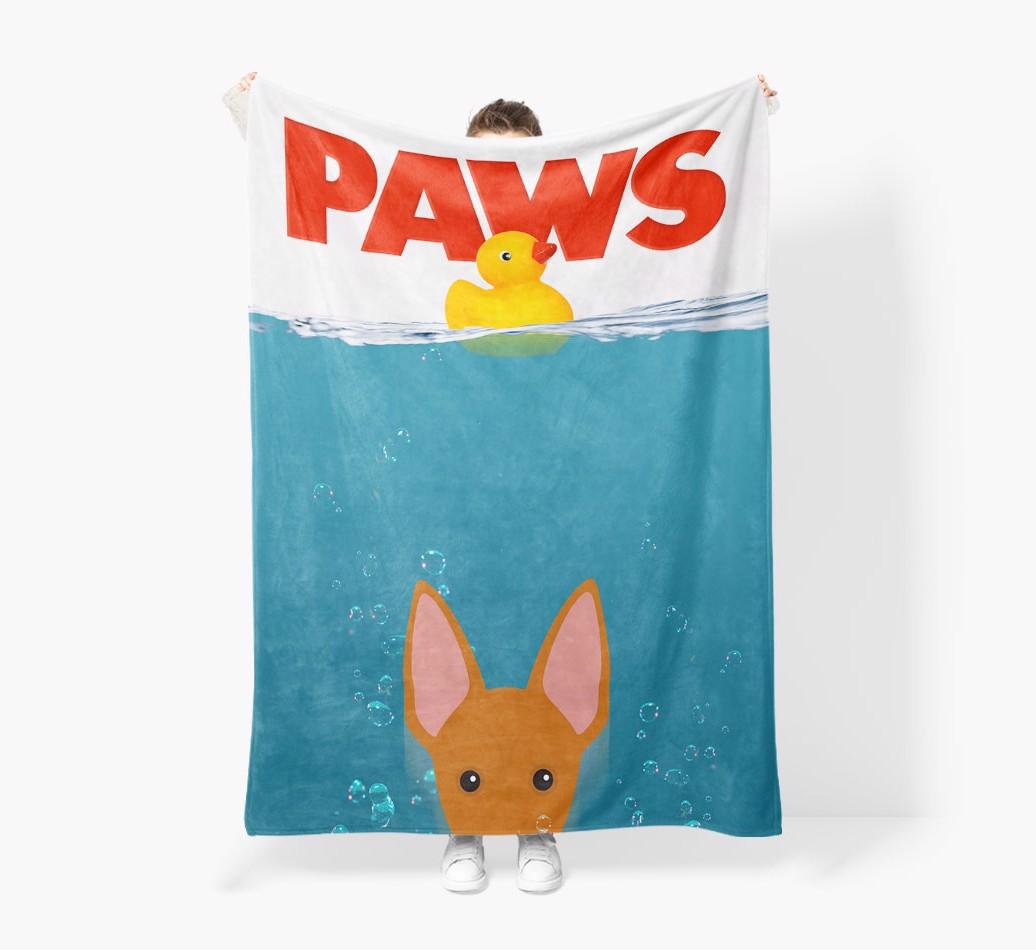 'Paws' - Personalised Snuggle Blanket with {breedFullName} Icon
