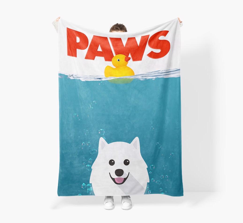 'Paws' - Personalised Snuggle Blanket with {breedFullName} Icon
