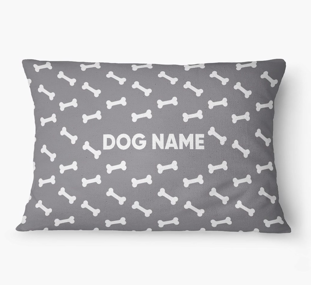 'Bone Pattern' - Personalized {breedFullName} Dog Bed