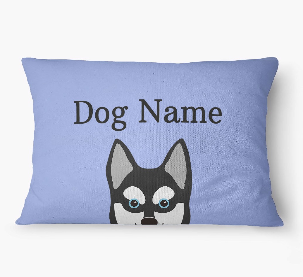 'Peeking Yappicon' - Personalised {breedFullName} Dog Bed