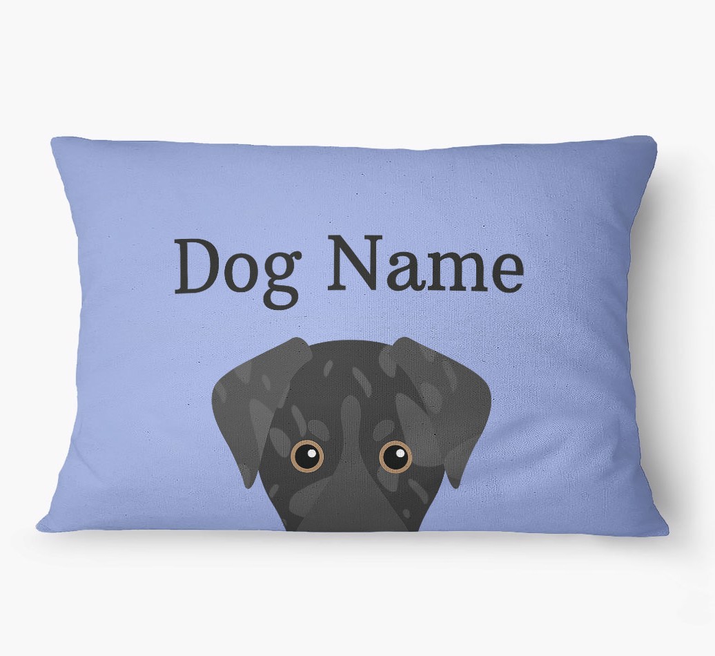 'Peeking Yappicon' - Personalized {breedFullName} Dog Bed