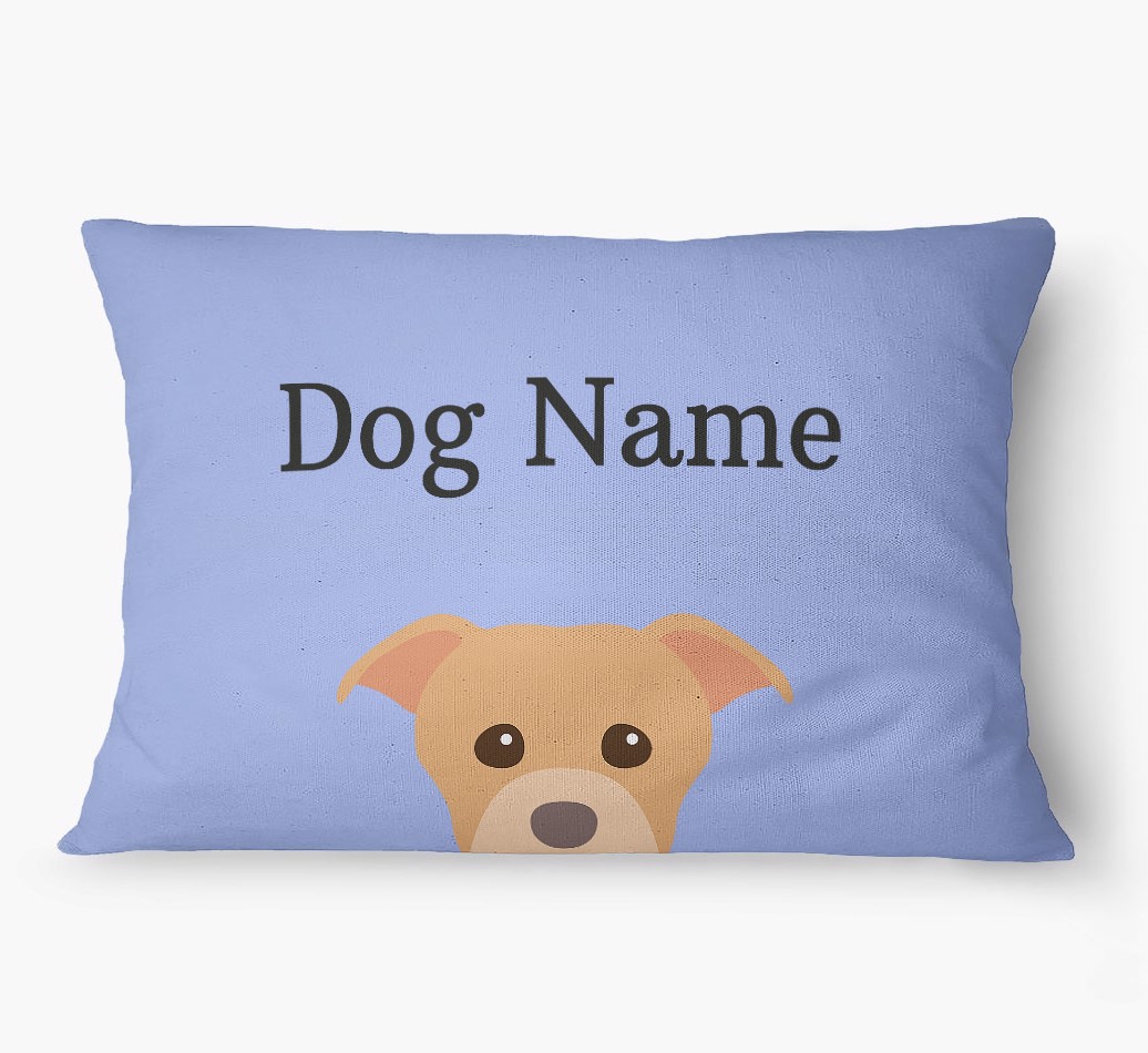 'Peeking Yappicon' - Personalized {breedFullName} Dog Bed
