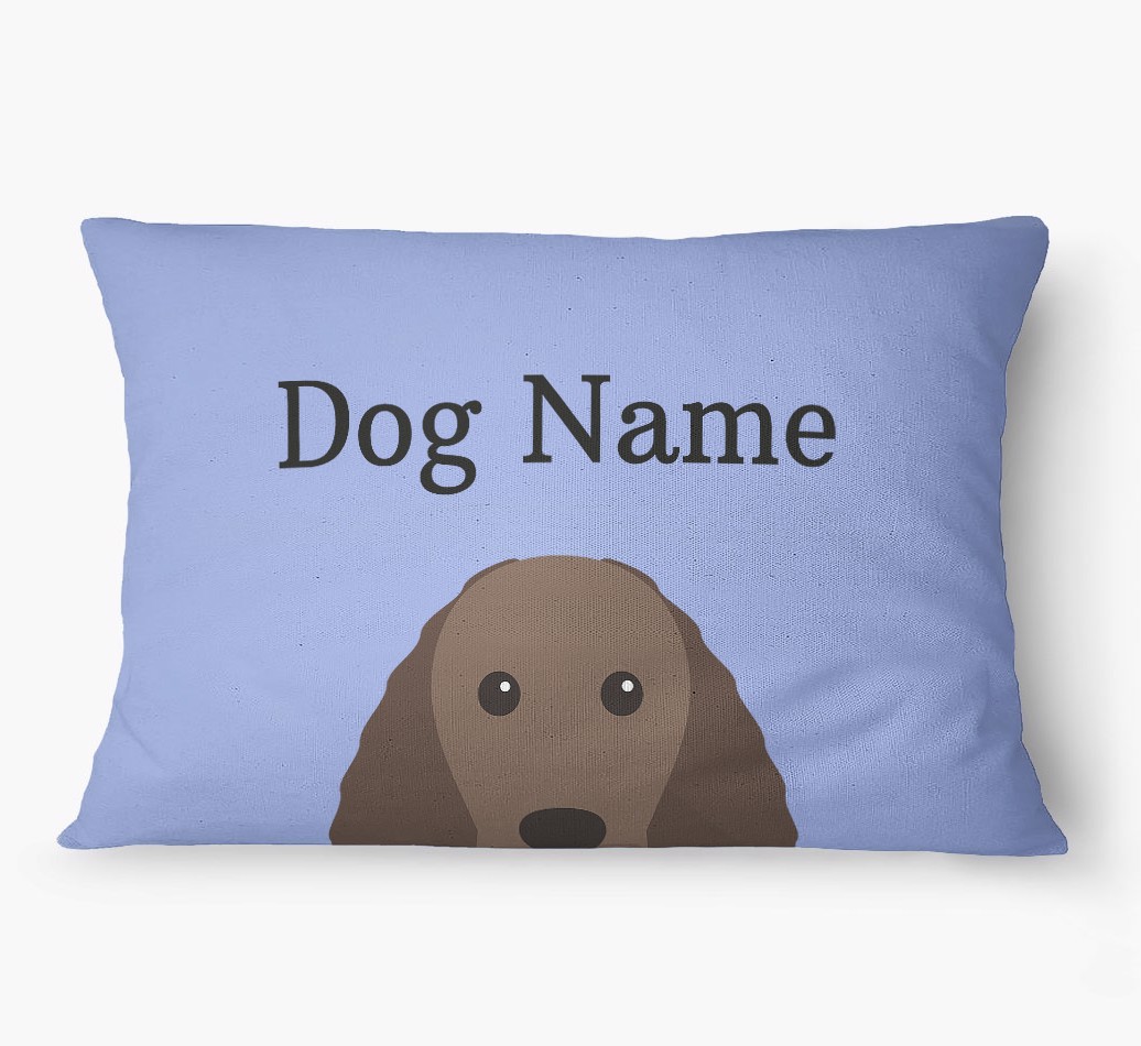 'Peeking Yappicon' - Personalized {breedFullName} Dog Bed