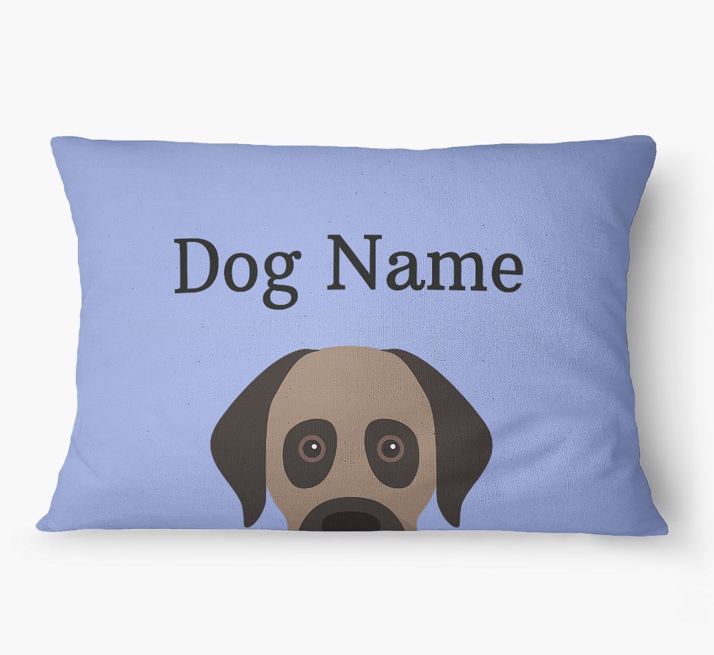 'Peeking Yappicon' - Personalized {breedFullName} Dog Bed
