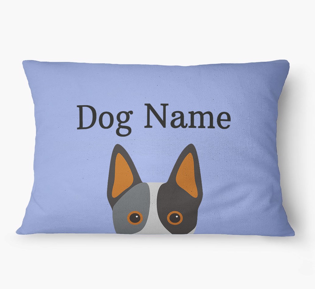 'Peeking Yappicon' - Personalized {breedFullName} Dog Bed
