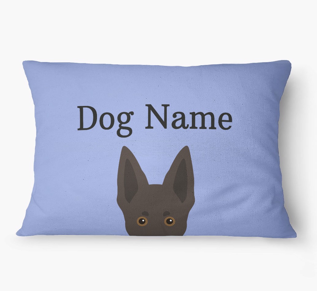 'Peeking Yappicon' - Personalized {breedFullName} Dog Bed