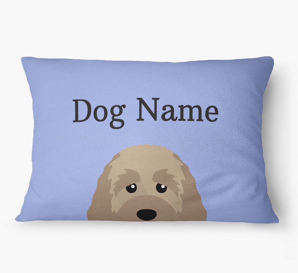 'Peeking Yappicon' - Personalised {breedFullName} Dog Bed