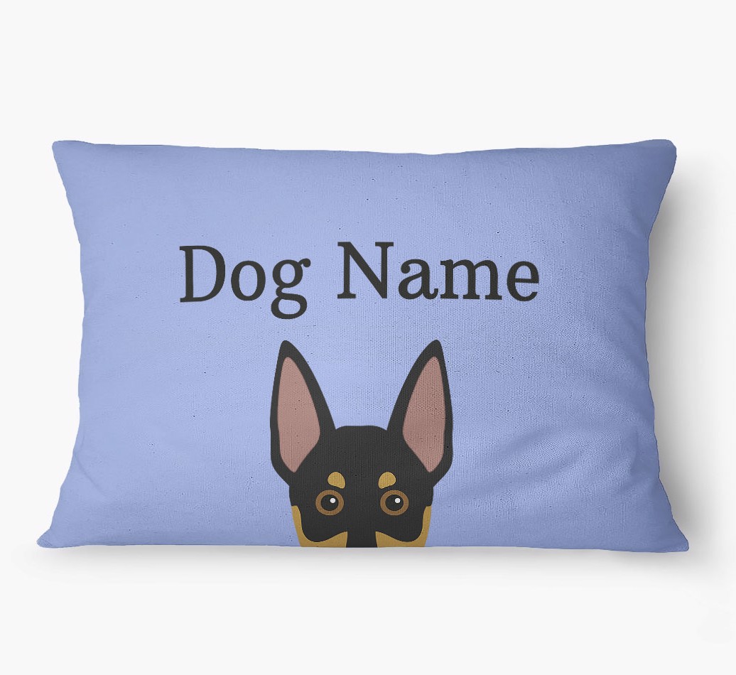 'Peeking Yappicon' - Personalized {breedFullName} Dog Bed