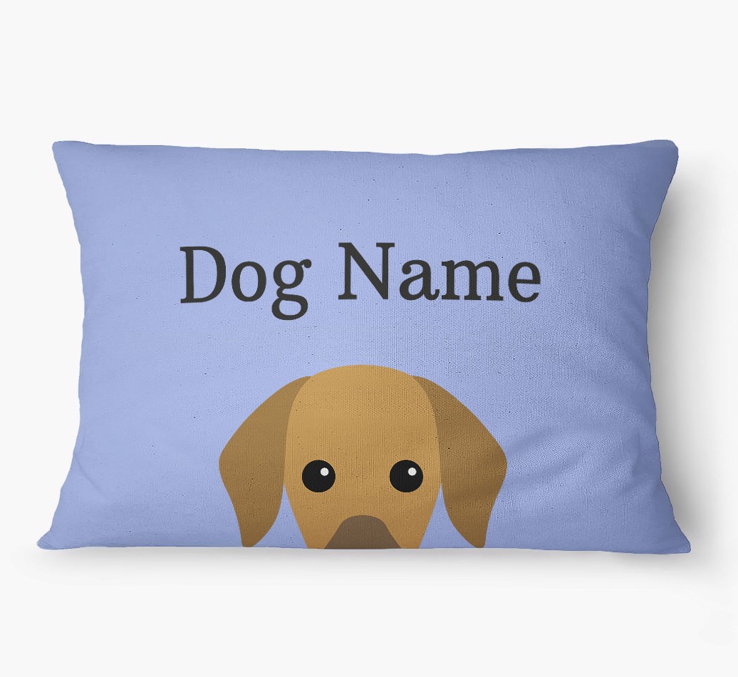 'Peeking Yappicon' - Personalized {breedFullName} Dog Bed