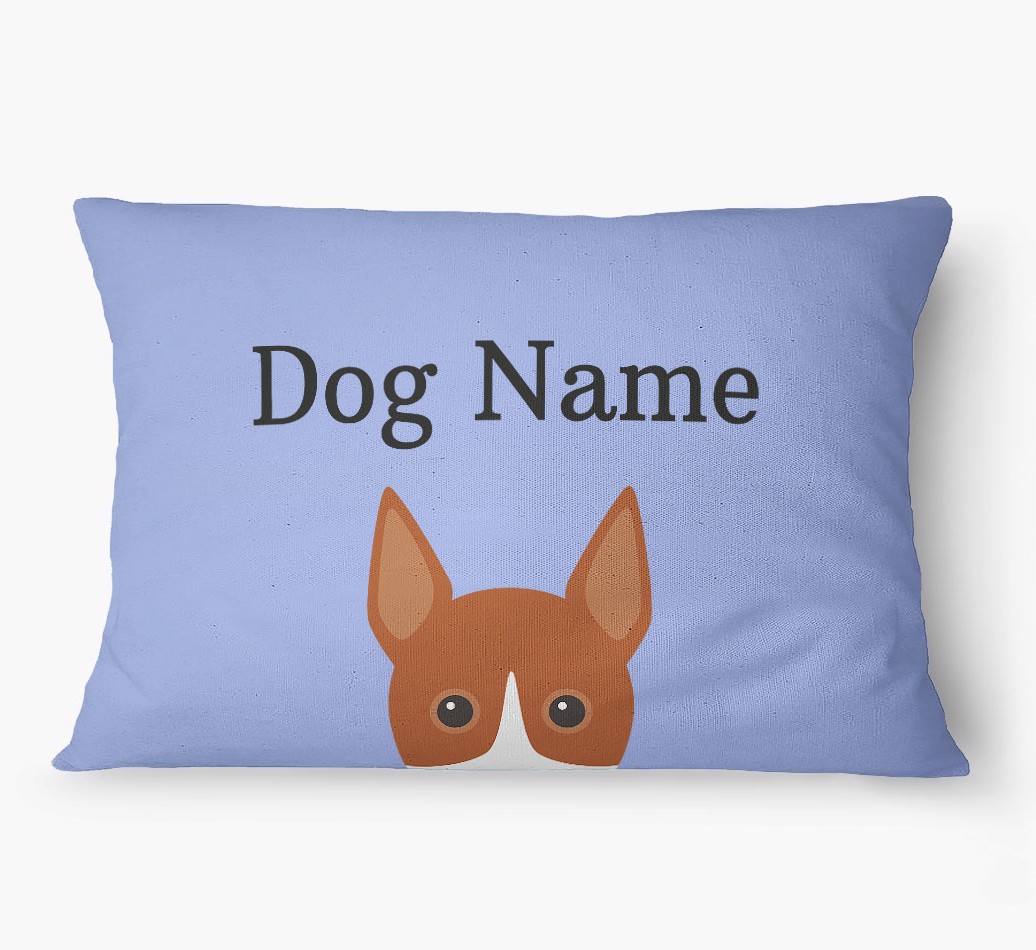 'Peeking Yappicon' - Personalized {breedFullName} Dog Bed