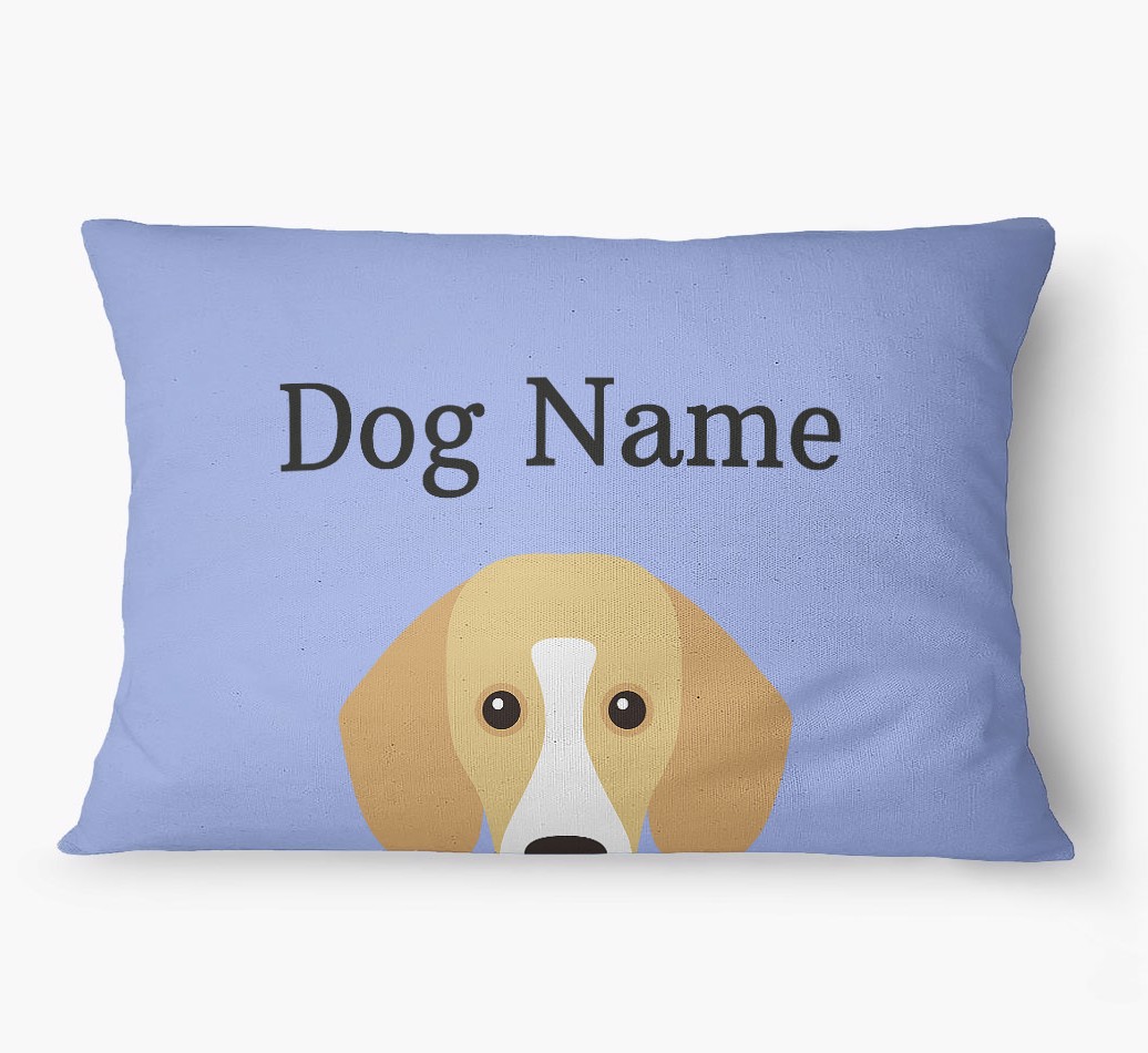 'Peeking Yappicon' - Personalized {breedFullName} Dog Bed