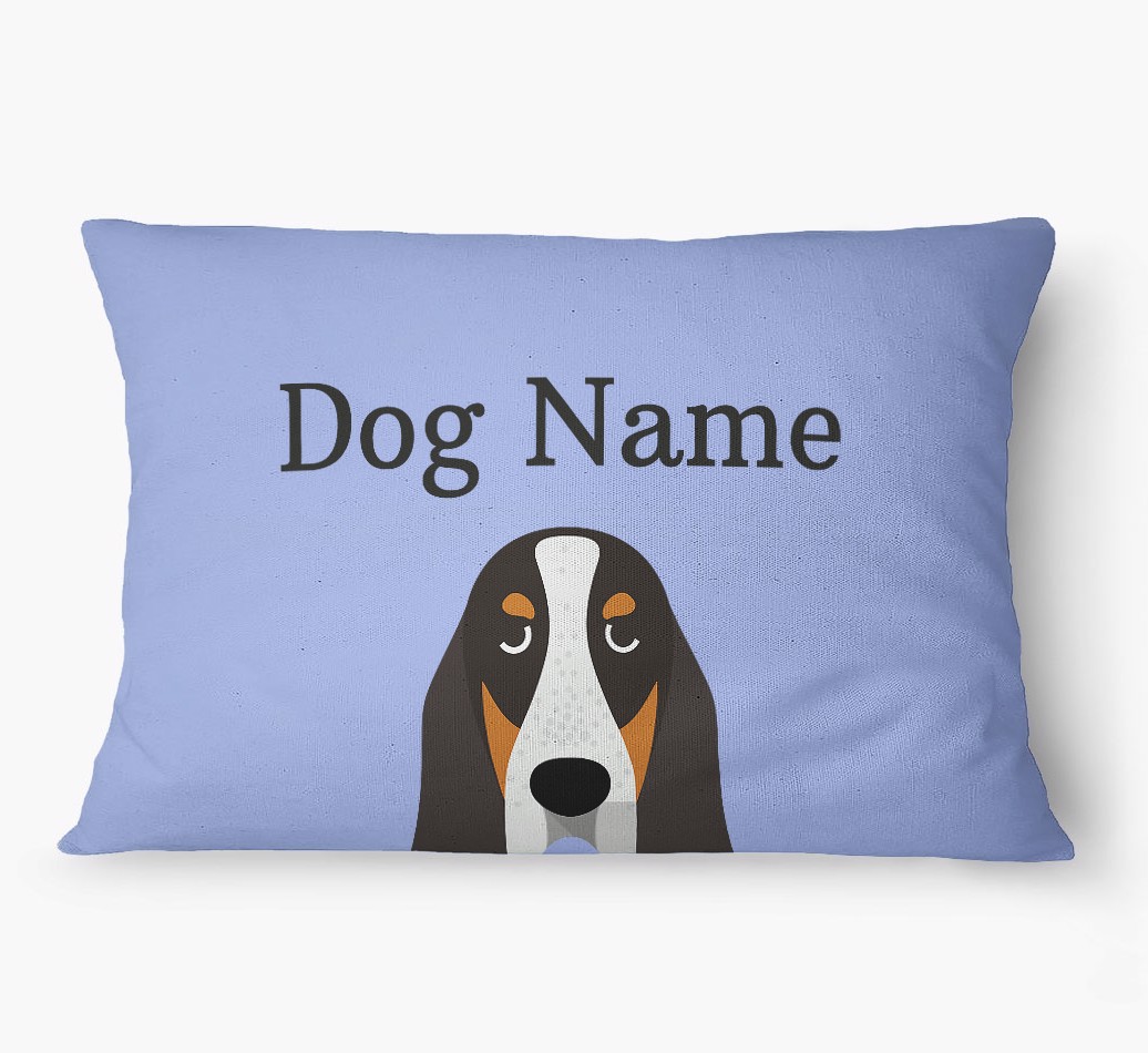'Peeking Yappicon' - Personalized {breedFullName} Dog Bed