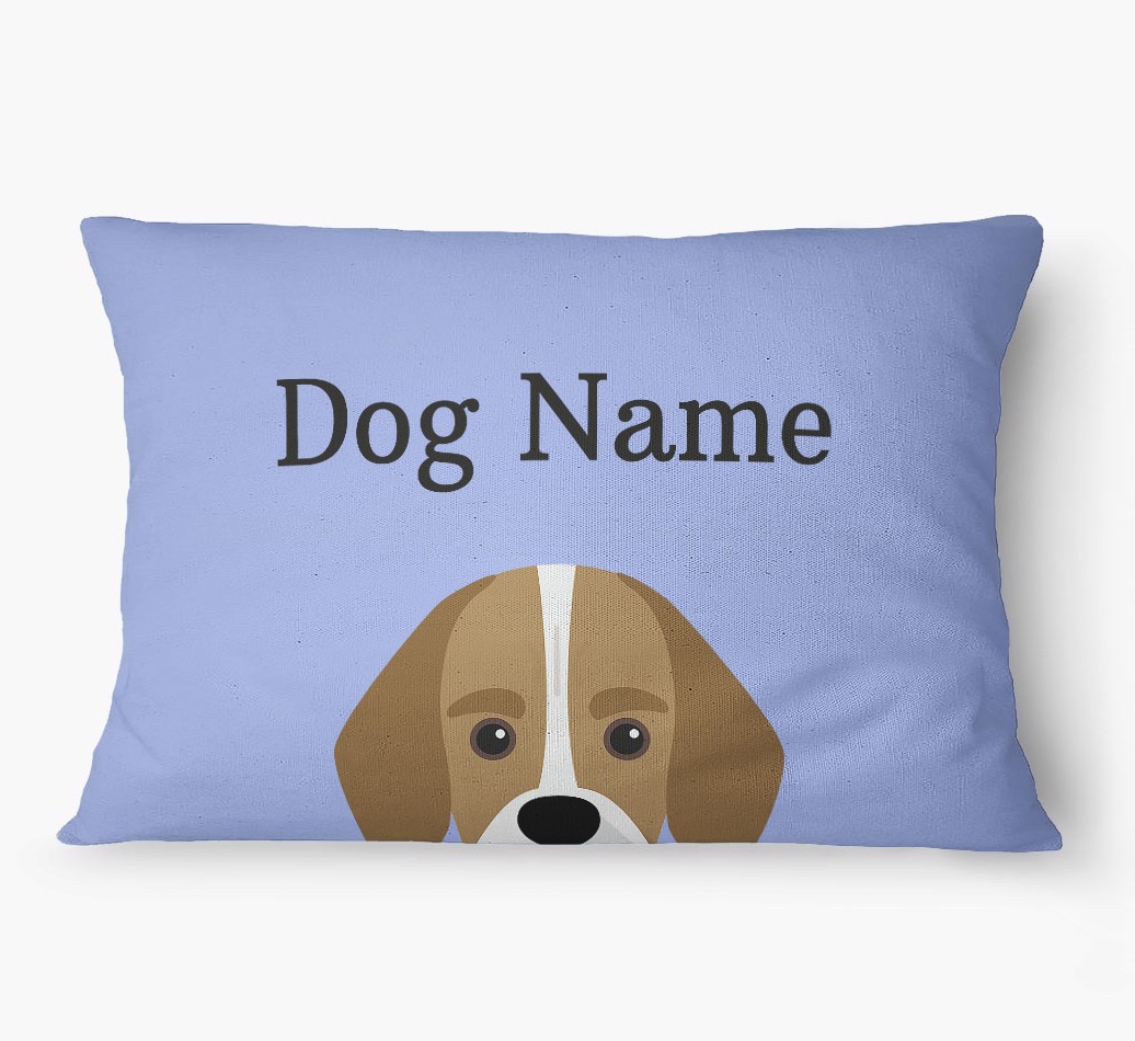 'Peeking Yappicon' - Personalized {breedFullName} Dog Bed