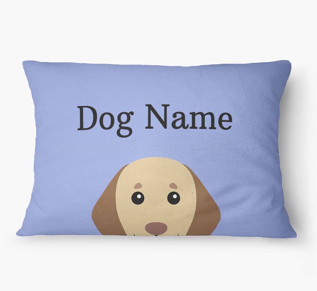 'Peeking Yappicon' - Personalized {breedFullName} Dog Bed